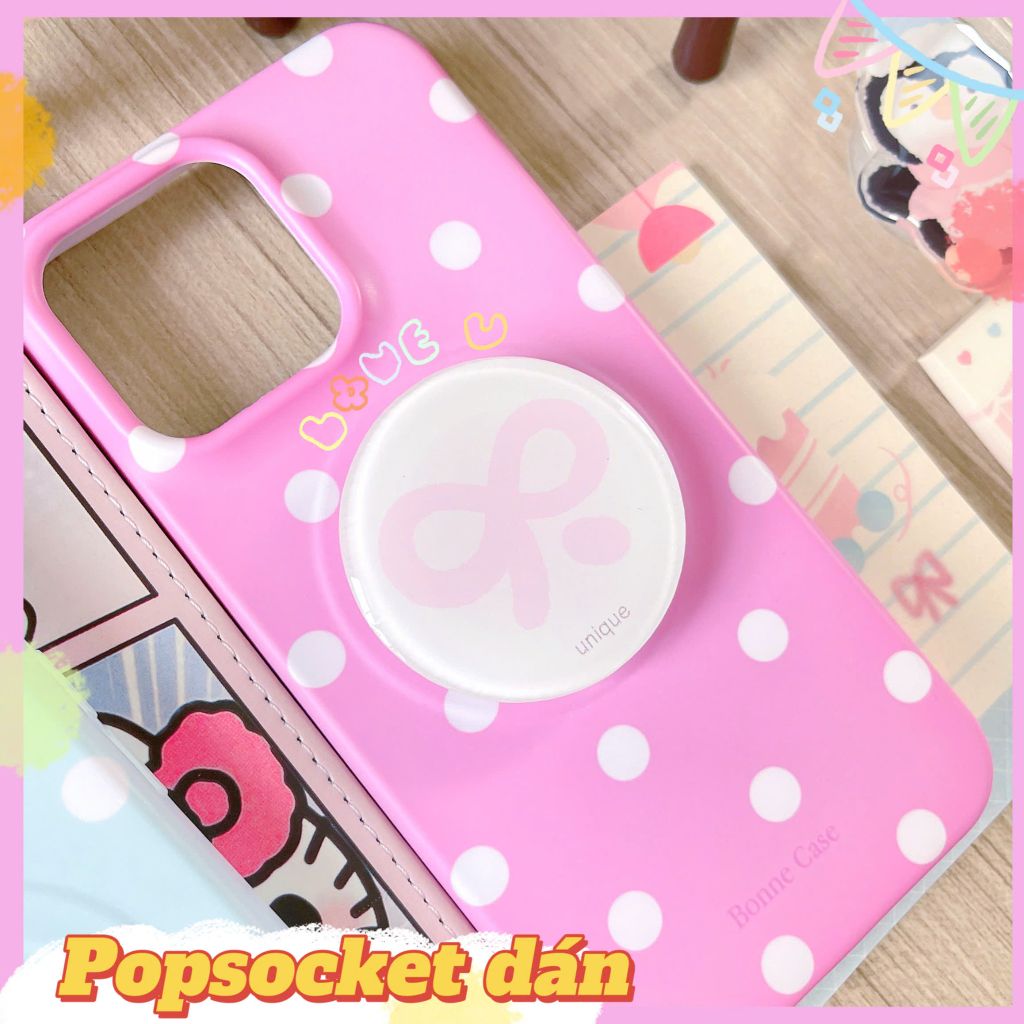 ** Popsocket tròn in mặt thú cute