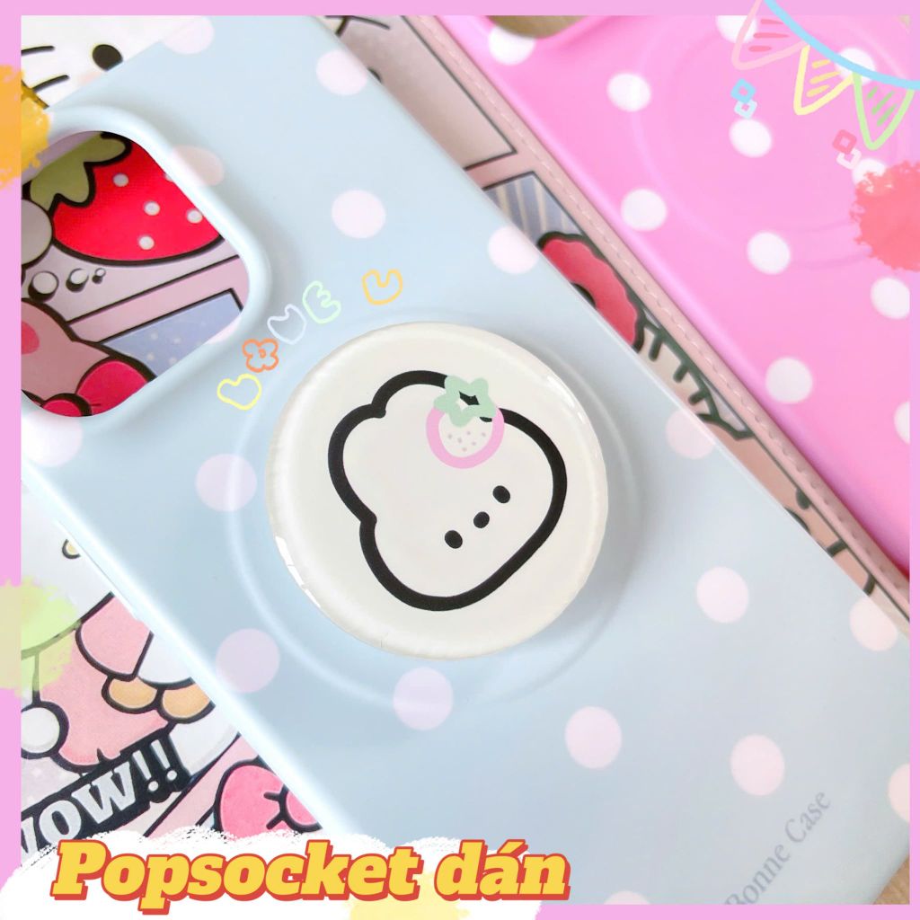 ** Popsocket tròn in mặt thú cute