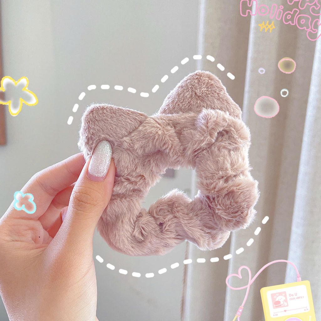 ** Scrunchies lông tai mèo