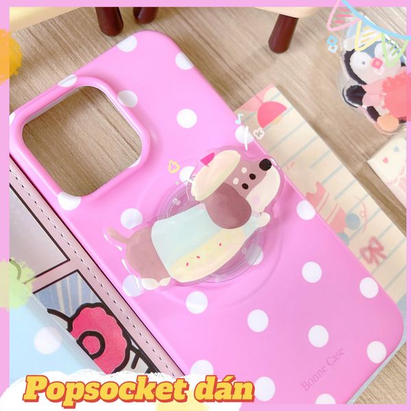 ** Popsocket cún lạp xưởng