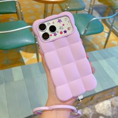 ** Ốp iPhone 17 Pro/18 Pro dẻo đám mây 3D kèm charm mây