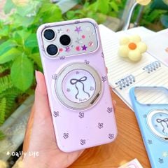 ** Ốp iPhone 17 Pro Max/18 Pro Max lưng cứng viền cứng giá đỡ xoay