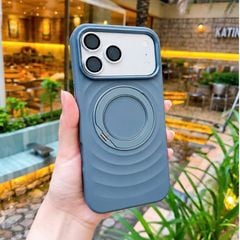 [C] ** Ốp iPhone 17 Pro Max/18 Pro Max Cooyee Wavy Pattem silicon vân sóng Magsafe giá đỡ