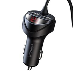 [C] Sạc xe hơi Usams CC119 C22 3.4A cáp 3 in 1