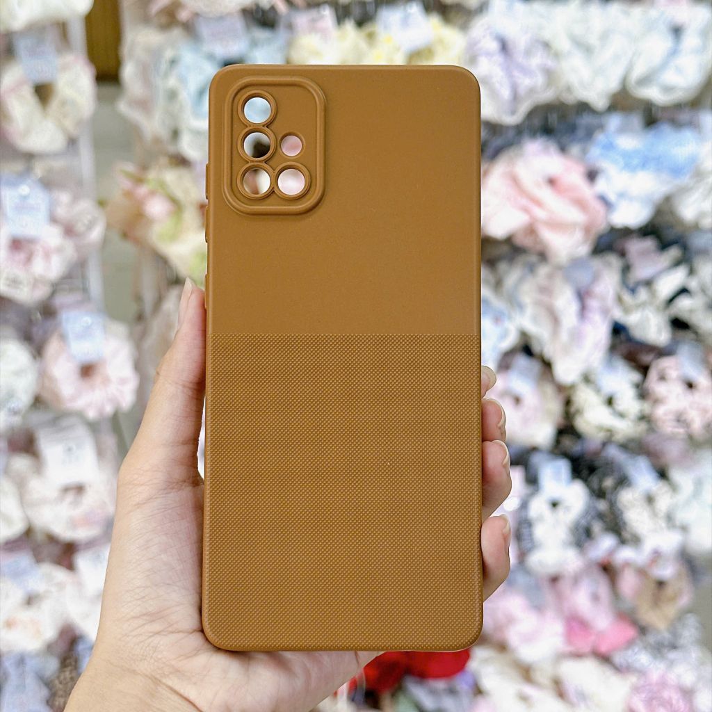 [C] ** Ốp Samsung A71 vân sần lót nỉ