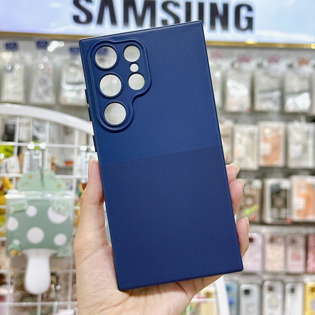 [C] ** Ốp Samsung S23 Ultra vân sần lót nỉ