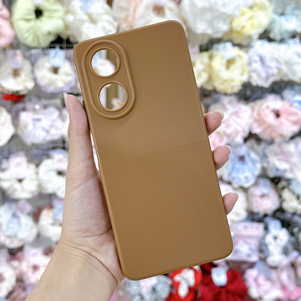 [C] ** Ốp Oppo A58 vân sần lót nỉ