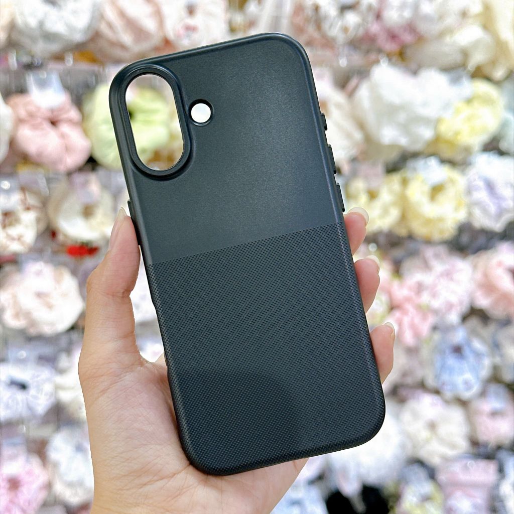 [C] ** Ốp iPhone 16 6.1 vân sần lót nỉ