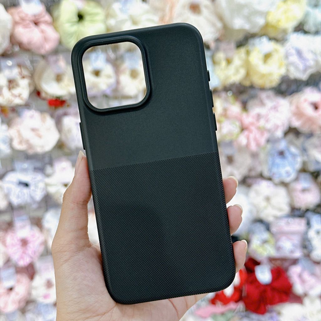 [C] ** Ốp iPhone 14 Plus vân sần lót nỉ