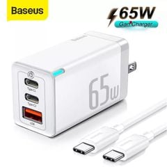 [C] ** Bộ sạc Type C to Type C Baseus Gan5 Pro 1U 2C 65W