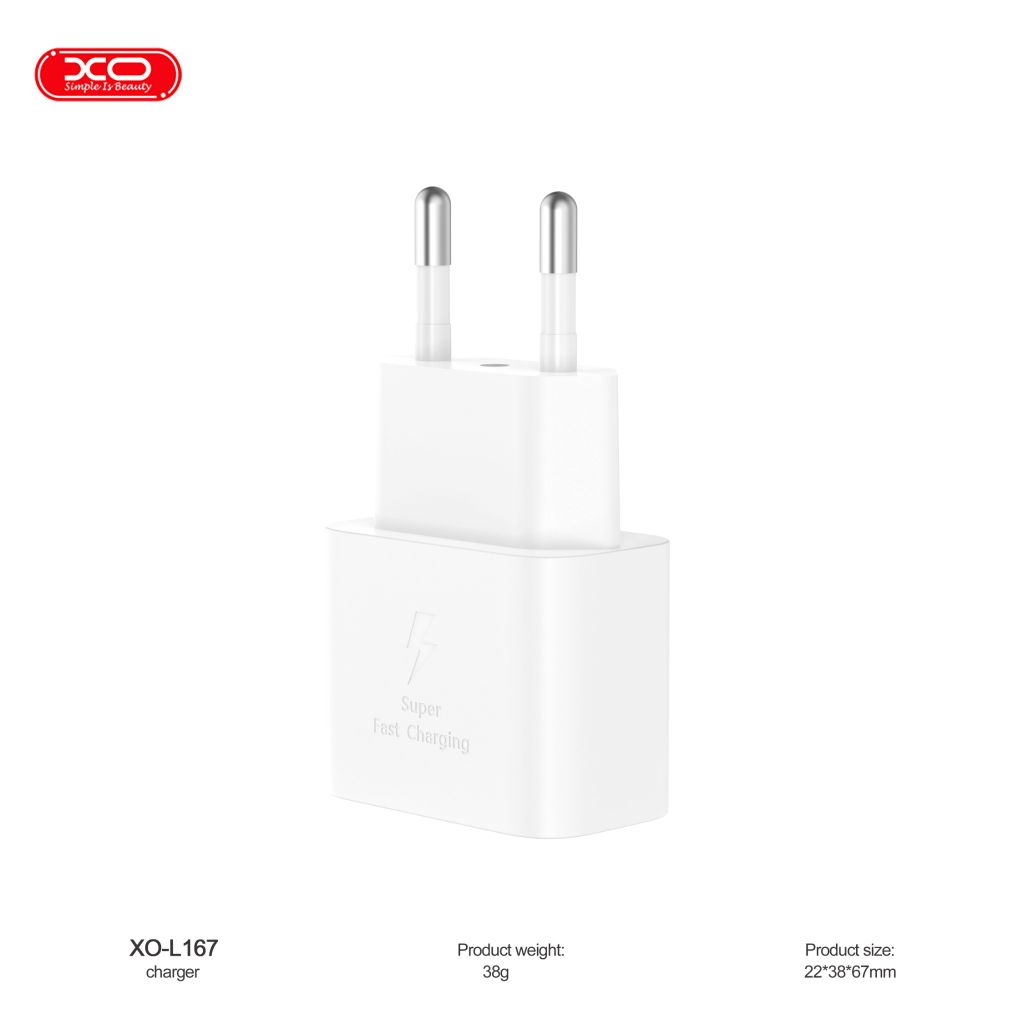 Bộ sạc Type C to Type C XO L167 25W
