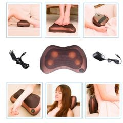 Gối Massage hồng ngoại 8 bi