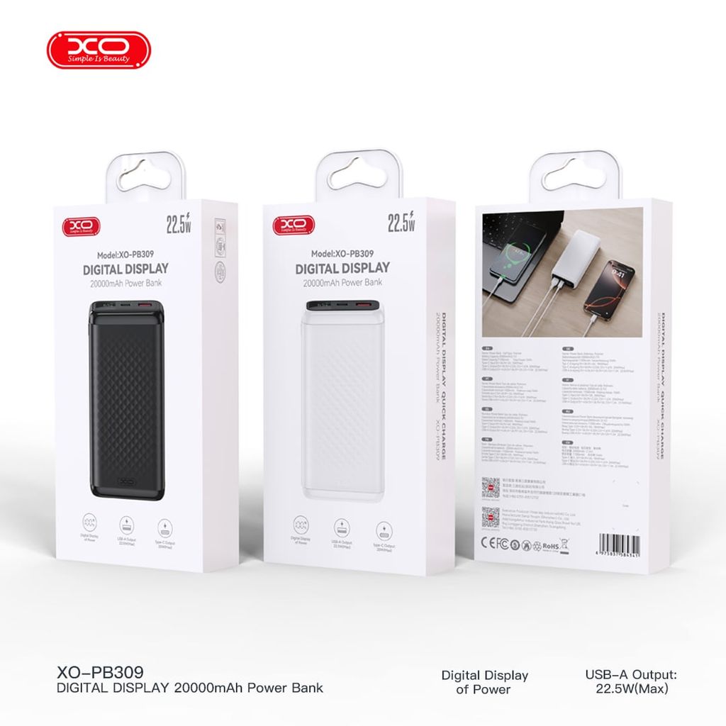 PDP XO PB309 20.000mAh 22.5W