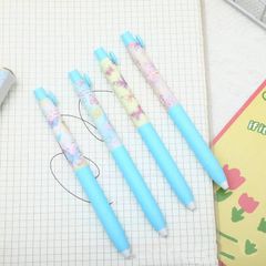 ** Bút bi hình bướm tone XD nút bấm hình tim (mực đen)