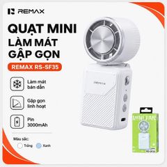 [C] ** Quạt cầm tay sò lạnh Remax SF35 4.000mAh