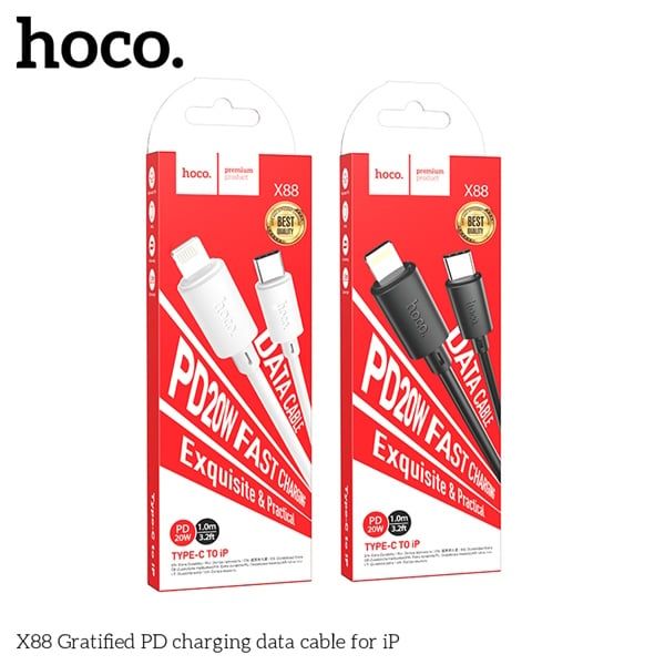 ** Cáp Type C to Lightning Hoco X88 1m