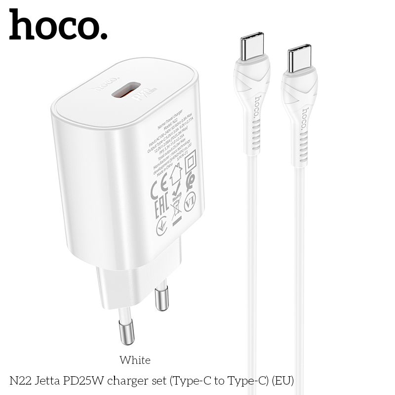 Bộ sạc Type C Hoco N22 25W