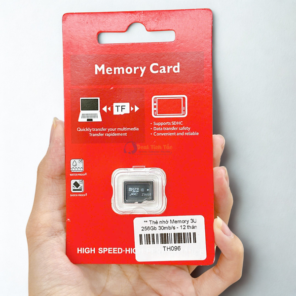 ** Thẻ nhớ Memory 3U 256Gb 30mb/s