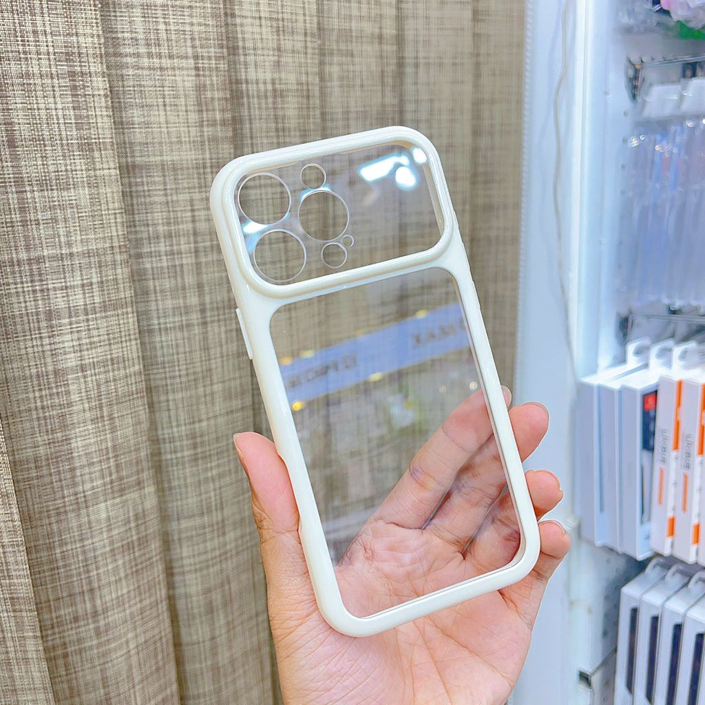 [C] ** Ốp iPhone 11 Pro Max lưng trong cứng viền màu Acrylic