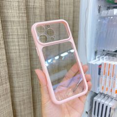 [C] ** Ốp iPhone 12 Pro Max lưng trong cứng viền màu Acrylic
