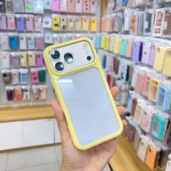 [C] ** Ốp iPhone 17 Pro Max lưng trong cứng viền màu Acrylic