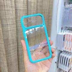 [C] ** Ốp iPhone 15 6.1 lưng trong cứng viền màu Acrylic