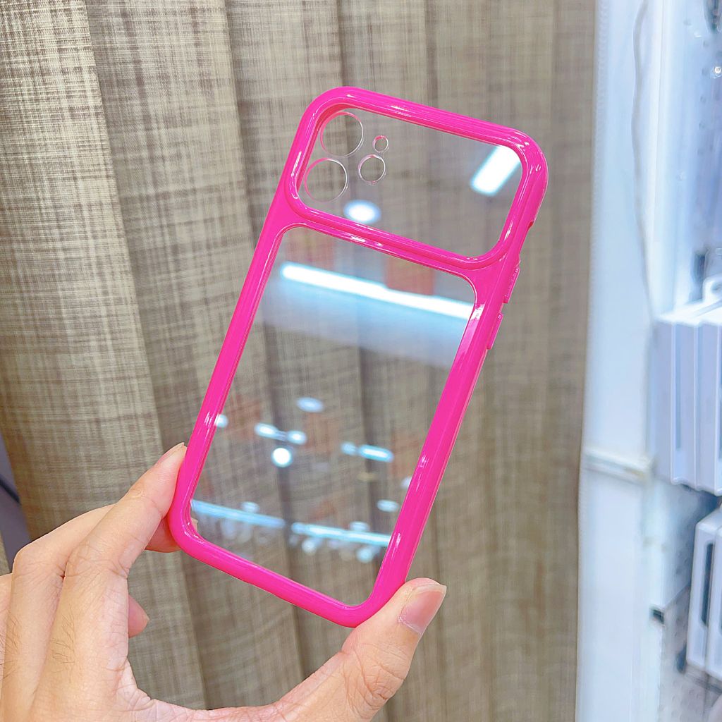 [C] ** Ốp iPhone 11 6.1 lưng trong cứng viền màu Acrylic