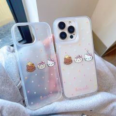 Ốp iPhone 13 Pro Max dẻo nhám in 3 mặt Kitty