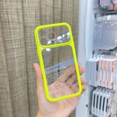 [C] ** Ốp iPhone 12 Pro lưng trong cứng viền màu Acrylic