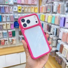 [C] ** Ốp iPhone 17 Pro Max lưng trong cứng viền màu Acrylic