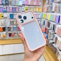 [C] ** Ốp iPhone 17 Pro Max lưng trong cứng viền màu Acrylic