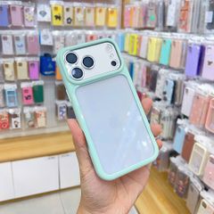 [C] ** Ốp iPhone 17 Pro Max lưng trong cứng viền màu Acrylic
