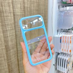 [C] ** Ốp iPhone 15 6.1 lưng trong cứng viền màu Acrylic