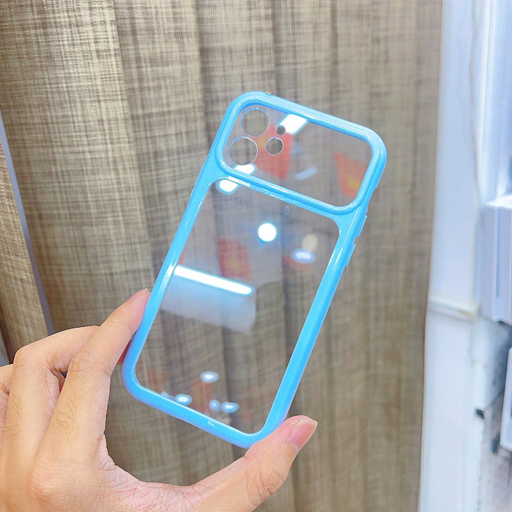 [C] ** Ốp iPhone 12 6.1 lưng trong cứng viền màu Acrylic