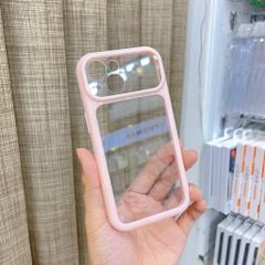 [C] ** Ốp iPhone 15 6.1 lưng trong cứng viền màu Acrylic