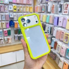 [C] ** Ốp iPhone 17 Pro Max lưng trong cứng viền màu Acrylic