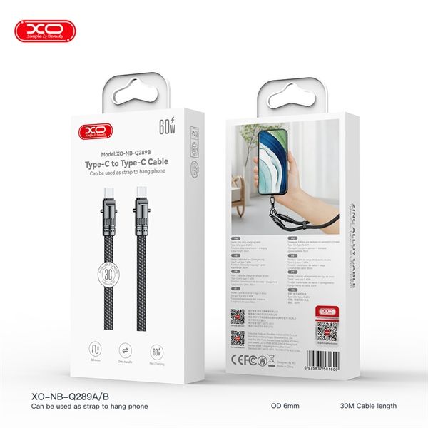 [C] ** Cáp Type C to Type C XO NB Q289B 60W 20cm