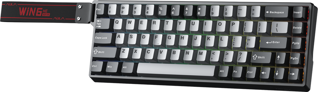 ** Bàn phím cơ Gaming có dây Aula WIN60HE Pro Xám đậm xám nhạt, Xingyi Magetic Switch