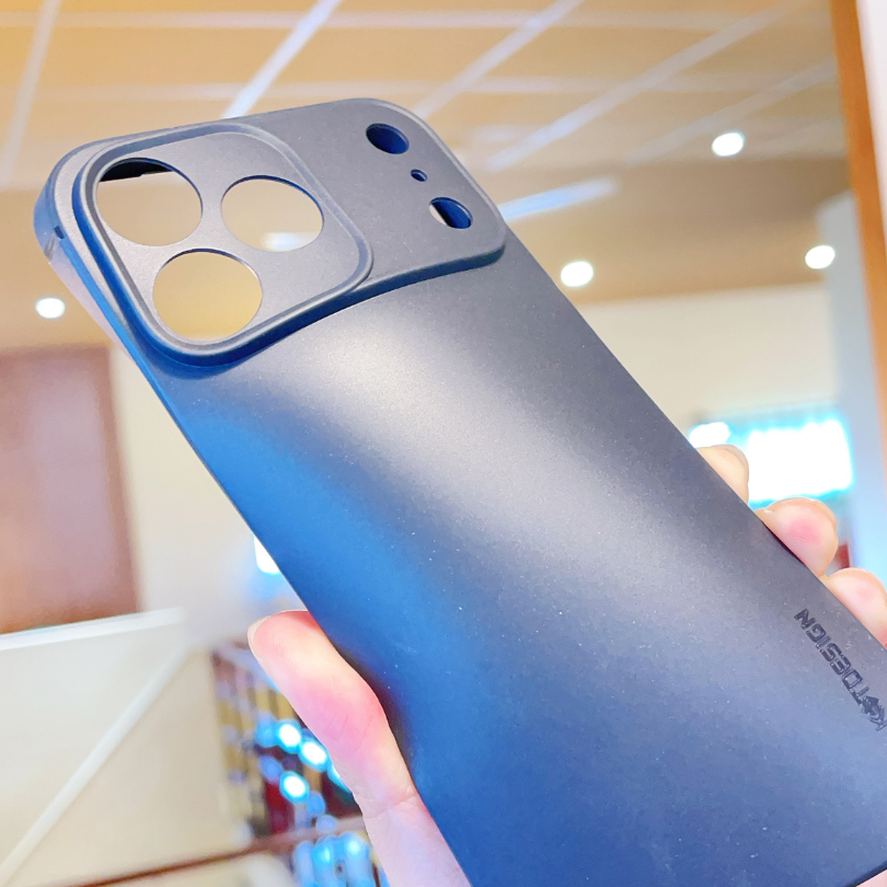 ** Ốp IP 17 Pro KST Design vân da đen trơn