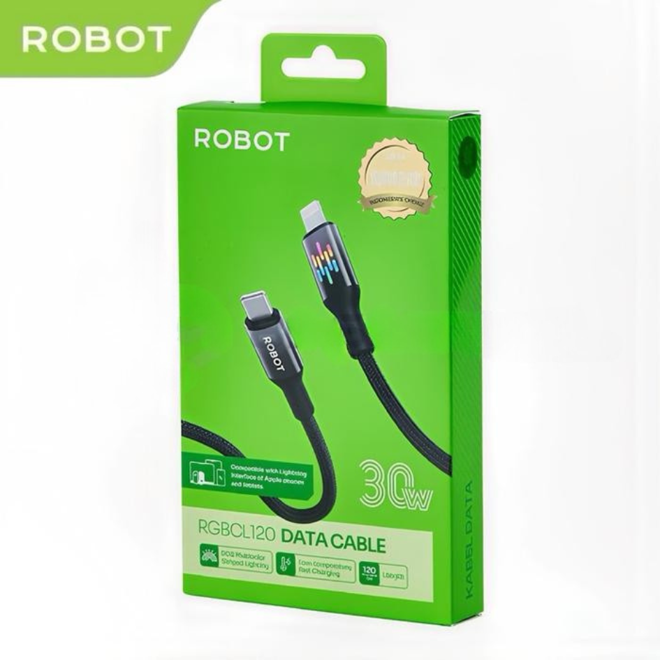 [C] Cáp Type C to Lightning Robot RGBCL120 30W 1.2m