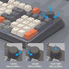 ** Bàn phím không dây + Bluetooth Xunfox K94