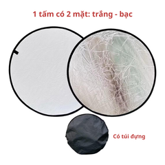 [C] Tấm hắt sáng Trắng - Bạc Size 60cm có túi đựng