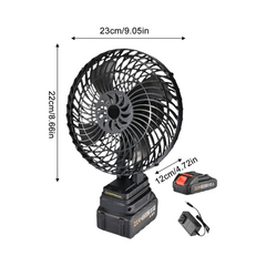 ** Quạt tích điện 10 Cell pin
