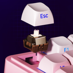 ** Bàn phím cơ 3 mode Aula S75 Pro Hồng Gradient, Grey Wood V3 Switch