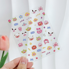 ** Sticker dán mini mèo con/bướm/thỏ/cún con (7k/tờ)