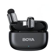 ** Micro cài áo Boya Mini 2 1 Mic cổng C có hộp sạc