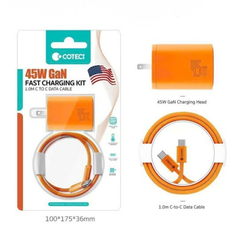 Bộ sạc Type C to Type C Coteci iH143 1C 45W