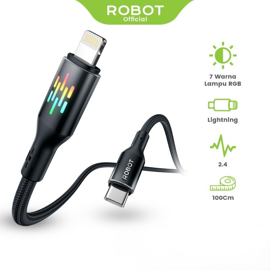 [C] Cáp Type C to Lightning Robot RGBCL120 30W 1.2m
