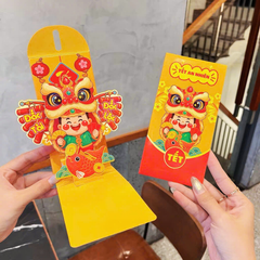 ** Bao lì xì xòe popup 3D cao cấp
