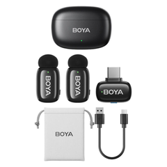 ** Micro cài áo Boya Mini 2 2 Mic Cổng C có hộp sạc